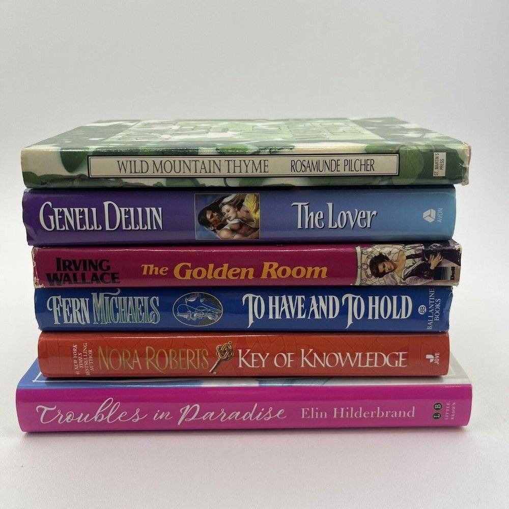 Lot of 6 Novels Mixed Authors Romance Thriller HardBack Book Mix